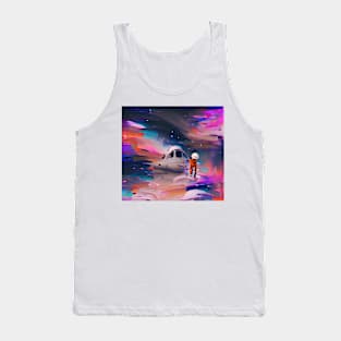 Astronaut Leaving Spacecraft Tank Top